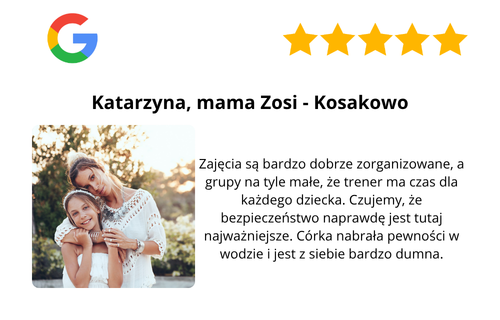 Opinia rodzica o Akademii Pływania Dragon