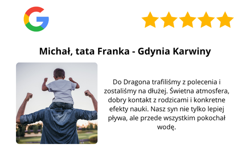 Opinia rodzica o Akademii Pływania Dragon
